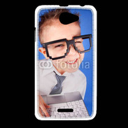 Coque HTC Desire 516 jeune Geek avec clavier