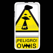 Coque HTC Desire 516 Warning Ovni