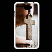 Coque HTC Desire 516 Croix en bois 5