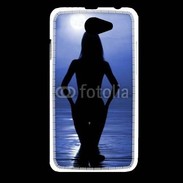 Coque HTC Desire 516 Silhouette de nuit dans l'eau