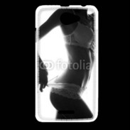 Coque HTC Desire 516 Lingerie noir et blanc