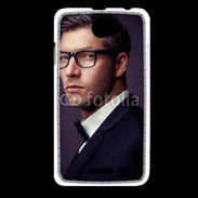 Coque HTC Desire 516 Homme charmant en costume et lunettes