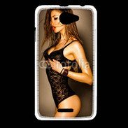 Coque HTC Desire 516 Femme sexy en lingerie noire 2