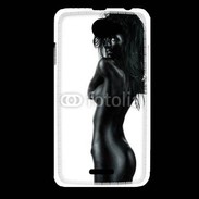 Coque HTC Desire 516 Femme nue body painting noir et blanc 4