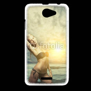 Coque HTC Desire 516 Femme sexy à la plage 10