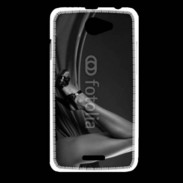 Coque HTC Desire 516 Jambe sexy en noir et blanc 10
