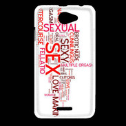 Coque HTC Desire 516 Nuage de mots sexy 2