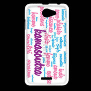 Coque HTC Desire 516 Nuage de mots sexy 3