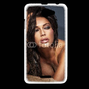 Coque HTC Desire 516 Portait de brune charmante 5