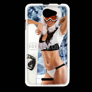 Coque HTC Desire 516 Charme et snowboard