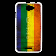 Coque HTC Desire 516 Drapeau gay vintage