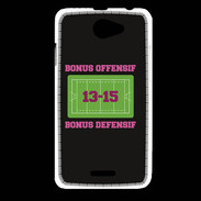 Coque HTC Desire 516 Bonus Offensif-Défensif Noir