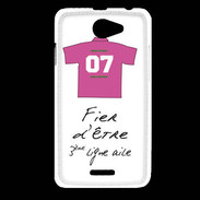 Coque HTC Desire 516 Troisième ligne D Bonus offensif-défensif Blanc