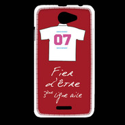 Coque HTC Desire 516 Troisième ligne D Bonus offensif-défensif Rouge