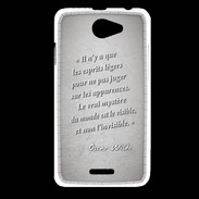 Coque HTC Desire 516 Esprits légers Gris Citation Oscar Wilde