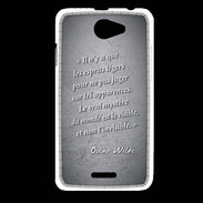 Coque HTC Desire 516 Esprits légers Noir Citation Oscar Wilde