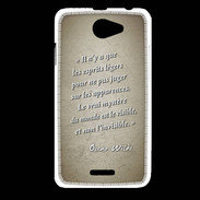 Coque HTC Desire 516 Esprits légers Sepia Citation Oscar Wilde