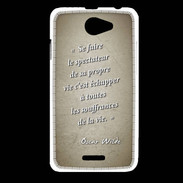 Coque HTC Desire 516 Spectateur Sepia Citation Oscar Wilde