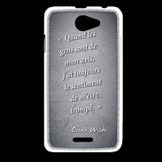 Coque HTC Desire 516 Avis gens Noir Citation Oscar Wilde