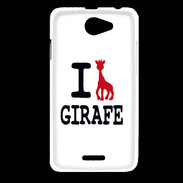 Coque HTC Desire 516 I love Girafe