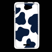Coque HTC Desire 516 vache bleue 