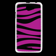 Coque HTC Desire 516 zèbre rose & noir