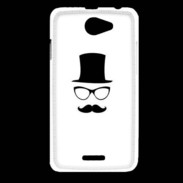 Coque HTC Desire 516 chapeau moustache