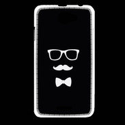 Coque HTC Desire 516 moustache & noeud 1