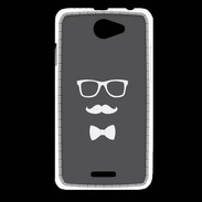 Coque HTC Desire 516 moustache & noeud 2