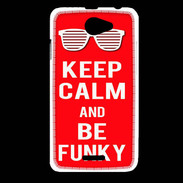 Coque HTC Desire 516 Keep Calm Funky Rouge