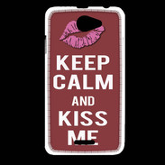 Coque HTC Desire 516 Keep calm Girl Brique