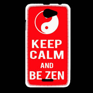 Coque HTC Desire 516 Keep Calm Be Zen Rouge