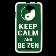 Coque HTC Desire 516 Keep Calm Be Zen Vert