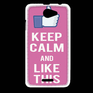 Coque HTC Desire 516 Keep Calm Like This Rose