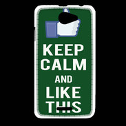 Coque HTC Desire 516 Keep Calm Like This Vert