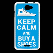 Coque HTC Desire 516 Keep Calm Buy Shoes Cyan 