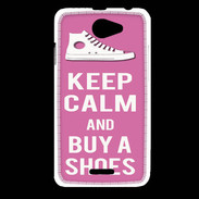 Coque HTC Desire 516 Keep Calm Buy Shoes Rose