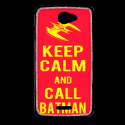 Coque HTC Desire 516 Keep Calm Call Batman Rouge