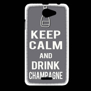Coque HTC Desire 516 Keep Calm Drink champagne Gris