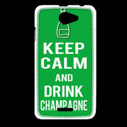 Coque HTC Desire 516 Keep Calm Drink champagne Vert