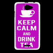Coque HTC Desire 516 Keep Calm Drink Tea Violet
