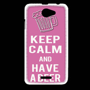 Coque HTC Desire 516 Keep Calm Have a beer Rose