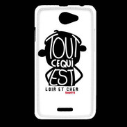 Coque HTC Desire 516 Adishatz Humour Loir et Cher