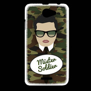 Coque HTC Desire 516 Mister Soldier Brun