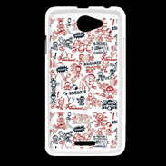 Coque HTC Desire 516 Adishatz All Over Rugby YM