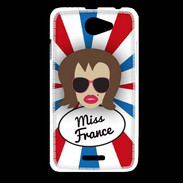 Coque HTC Desire 516 Miss France Chatain