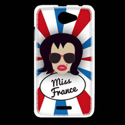 Coque HTC Desire 516 Miss France Brune