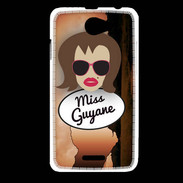 Coque HTC Desire 516 Miss Guyane Chatain