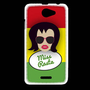 Coque HTC Desire 516 Miss Rasta Brune