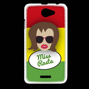 Coque HTC Desire 516 Miss Rasta Chatain